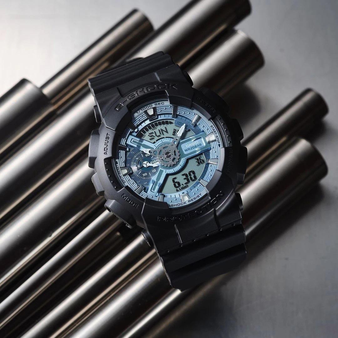 Casio G-Shock GA-110CD-1A2 Analog Digital Men's Watch (Ice Blue & Black) GA110CD-1A2