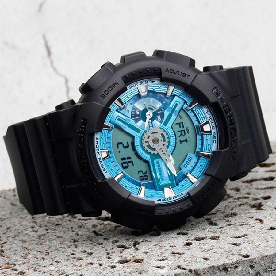 Casio G-Shock GA-110CD-1A2 Analog Digital Men's Watch (Ice Blue & Black) GA110CD-1A2
