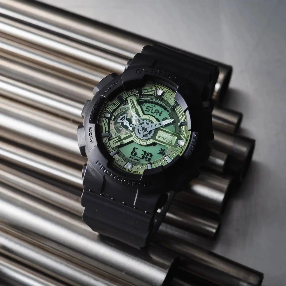 Casio G-Shock GA-110CD-1A3 Analog Digital Men's Watch (Sage Green & Black) GA110CD-1A3
