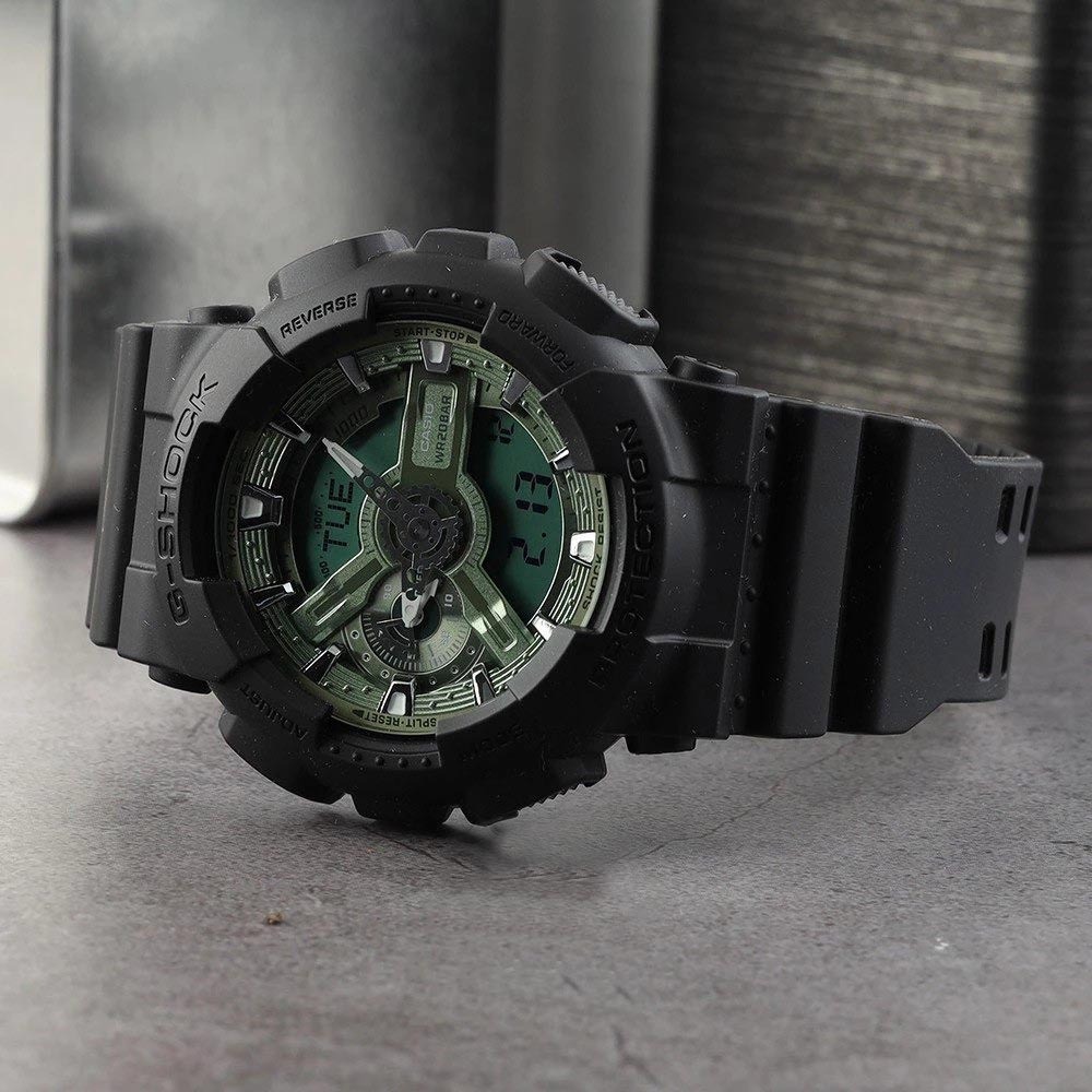 Casio G-Shock GA-110CD-1A3 Analog Digital Men's Watch (Sage Green & Black) GA110CD-1A3
