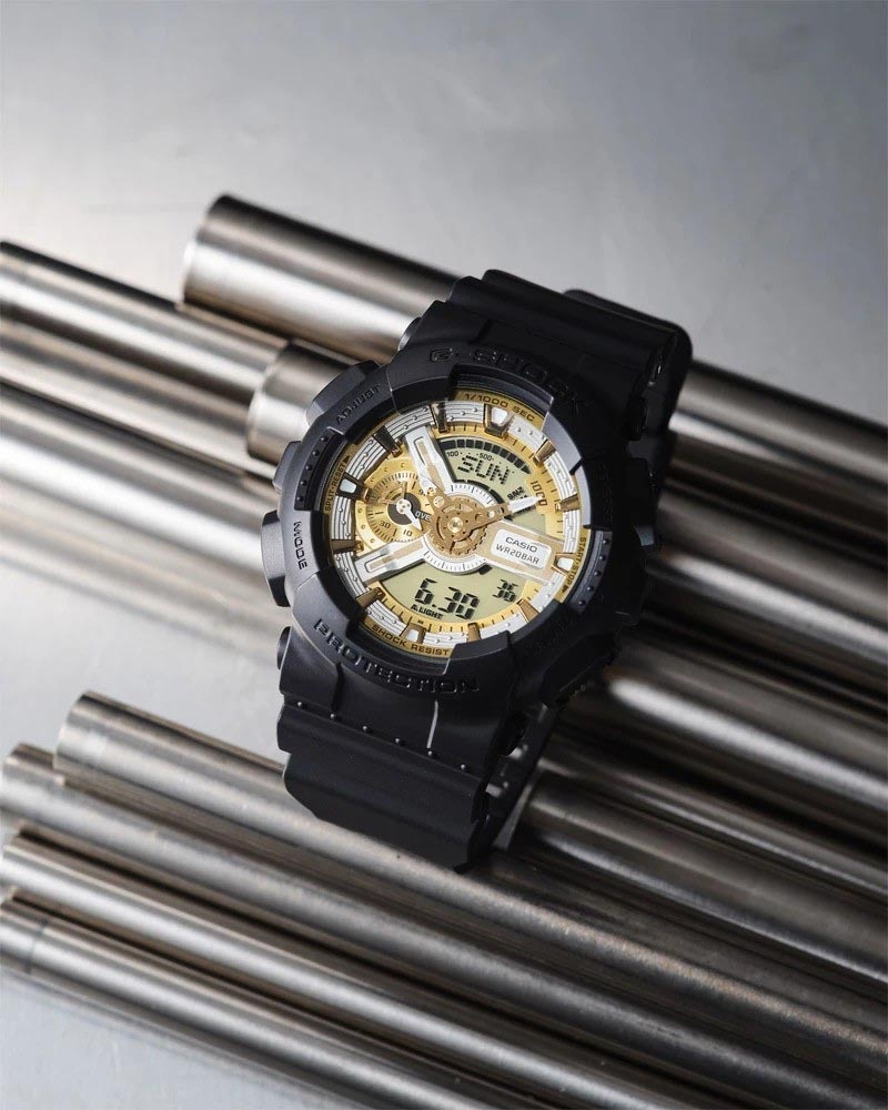 Casio G-Shock GA-110CD-1A9 Analog Digital Men's Watch (Gold & Silver) GA110CD-1A9