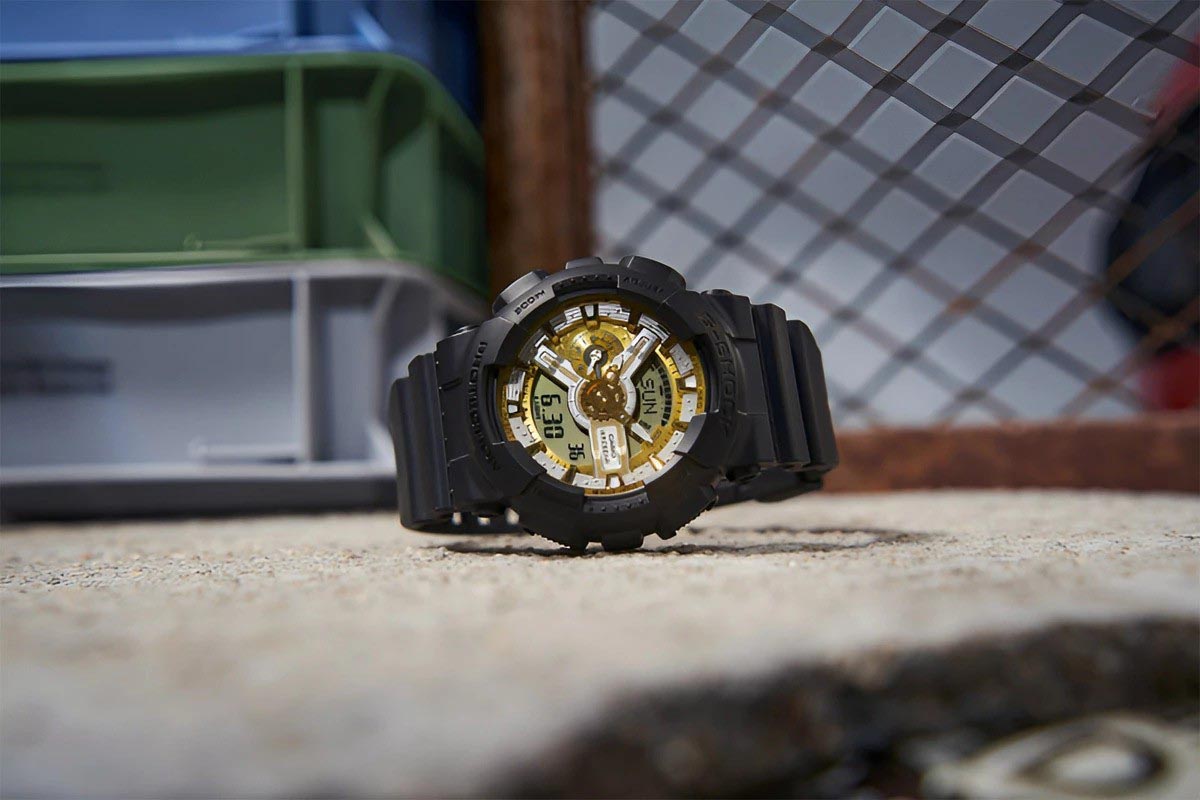 Casio G-Shock GA-110CD-1A9 Analog Digital Men's Watch (Gold & Silver) GA110CD-1A9