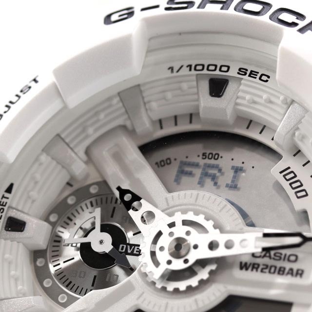 Casio G-Shock GA-110MW-7A Analog Digital Men Watch Marine White ozdigitalwatch.com.au