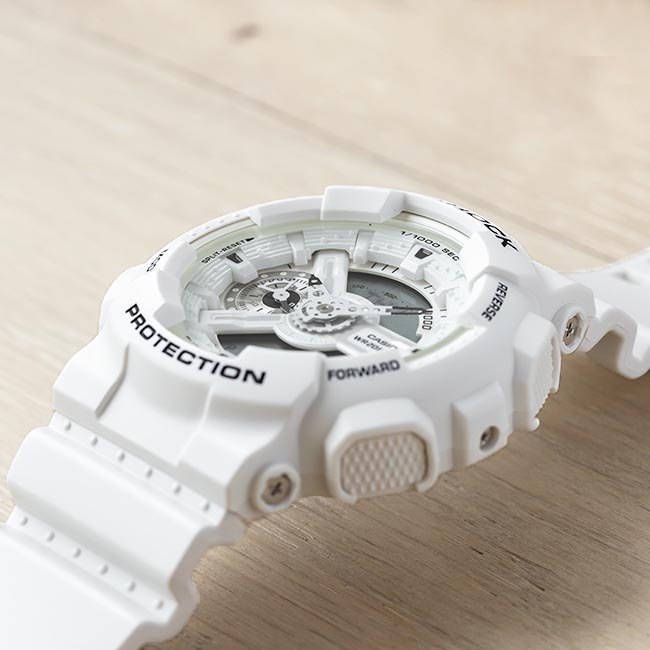 Casio G-Shock GA-110MW-7A Analog Digital Men Watch Marine White ozdigitalwatch.com.au