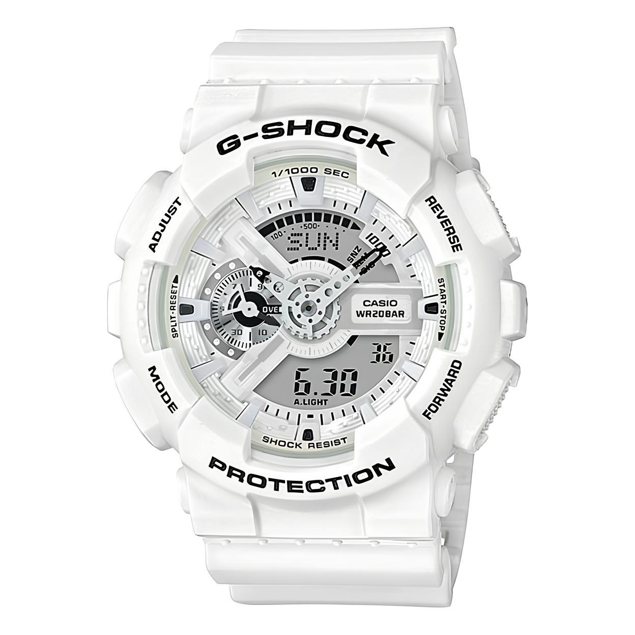 Casio G-Shock GA-110MW-7A Marine White Analog Digital Men's Watch