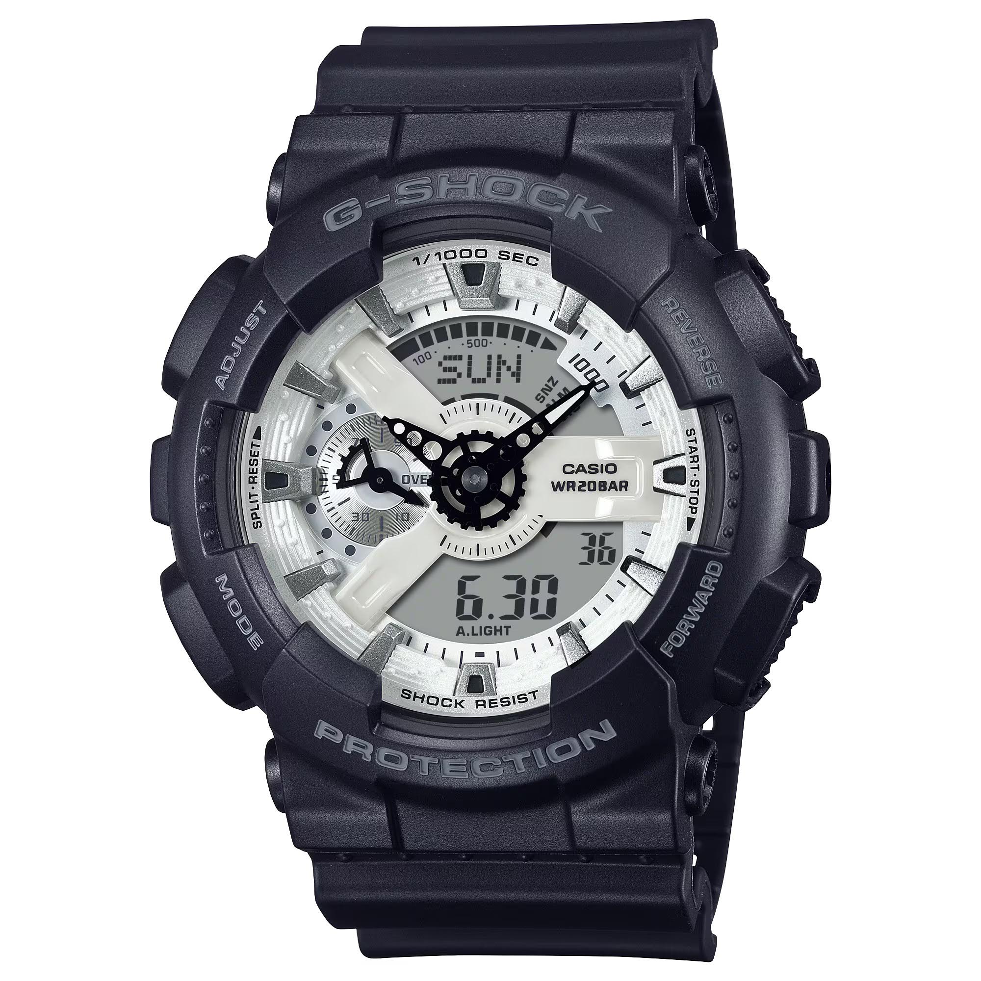 Casio G-Shock GA-110WD-1A Analog Digital Men's Watch (White & Black)