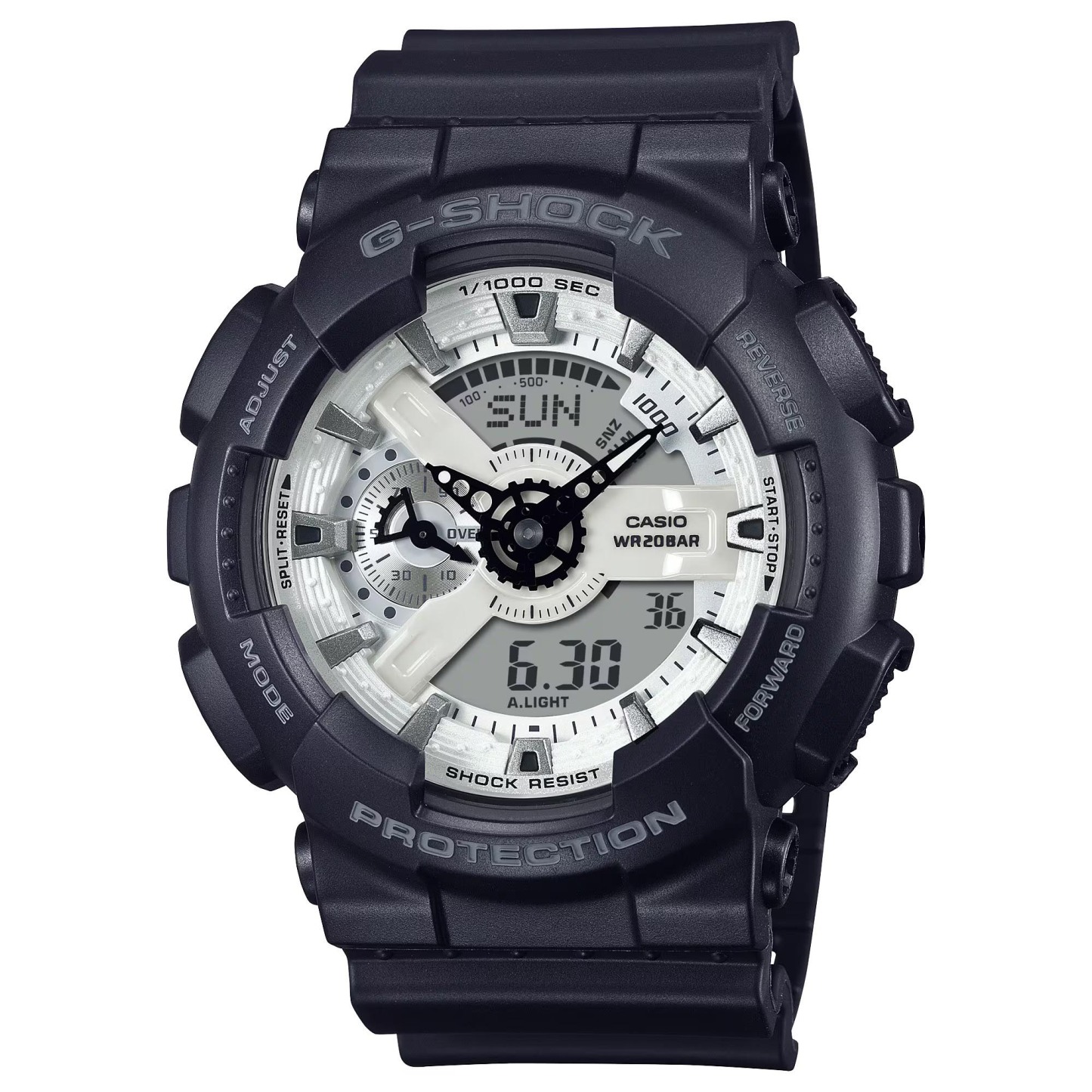Casio G-Shock GA-110WD-1A Analog Digital Men's Watch (White & Black)