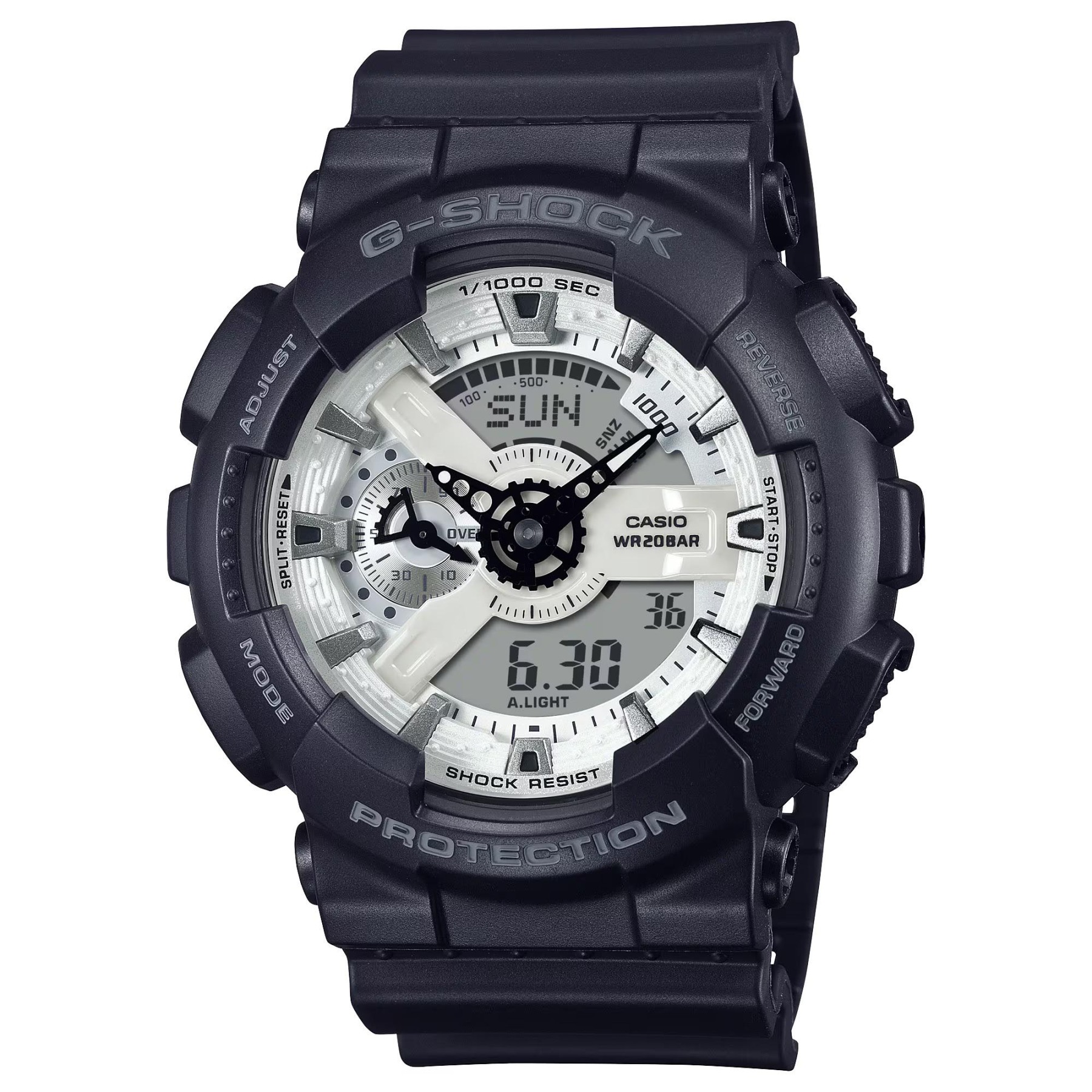Casio G-Shock GA-110WD-1A Analog Digital Men's Watch (White & Black)