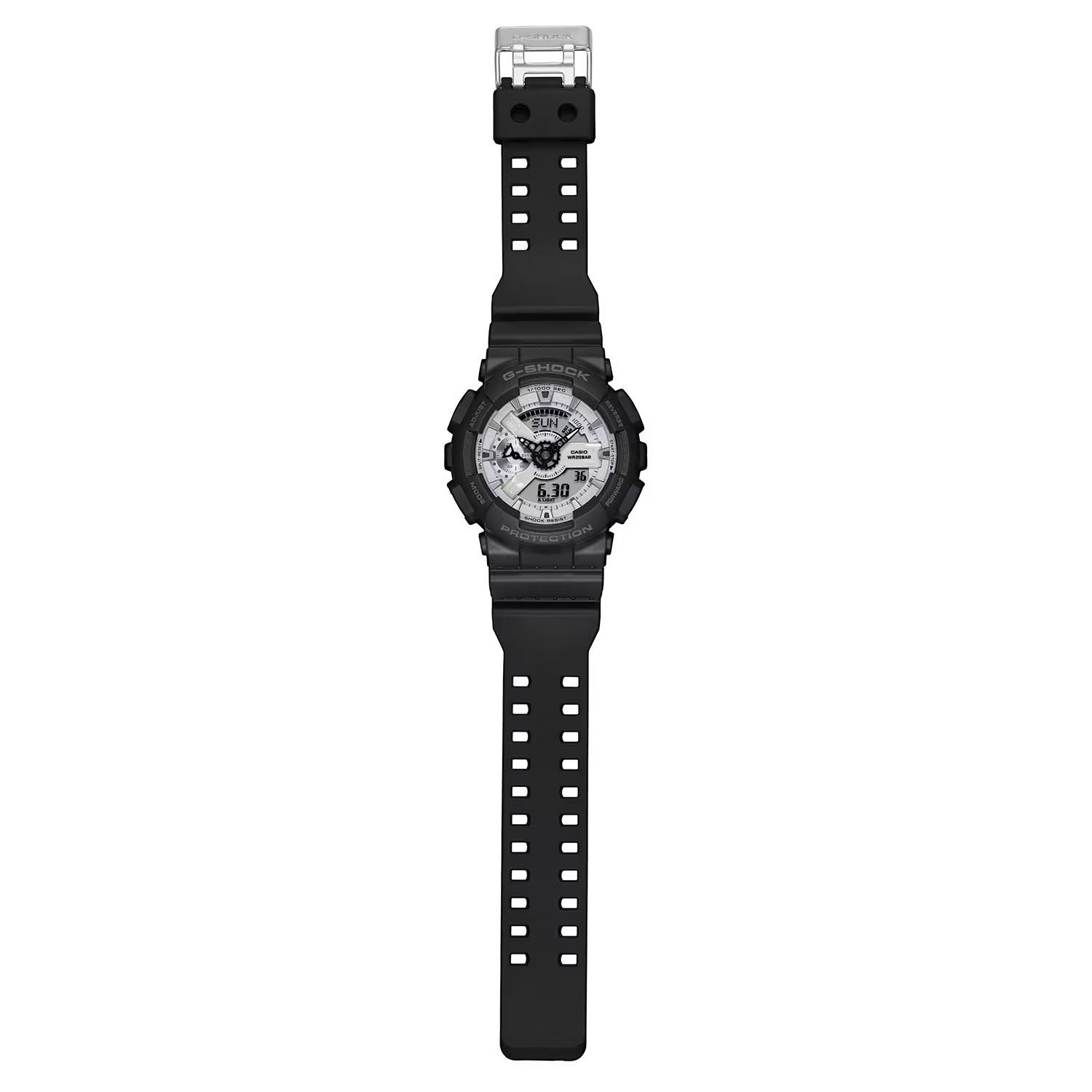 Casio G-Shock GA-110WD-1A Analog Digital Men's Watch (White & Black)