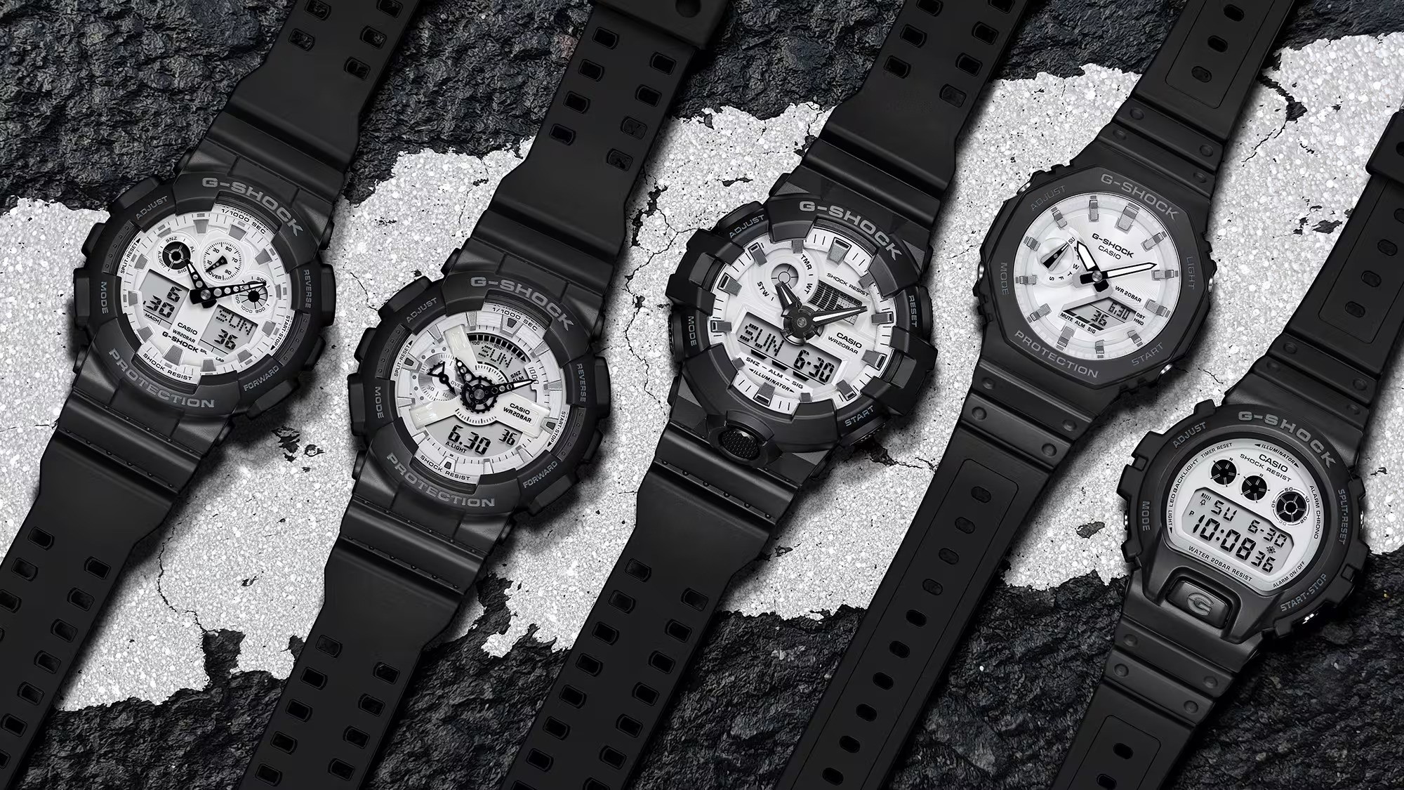 Casio G-Shock GA-110WD-1A Analog Digital Men's Watch (White & Black)