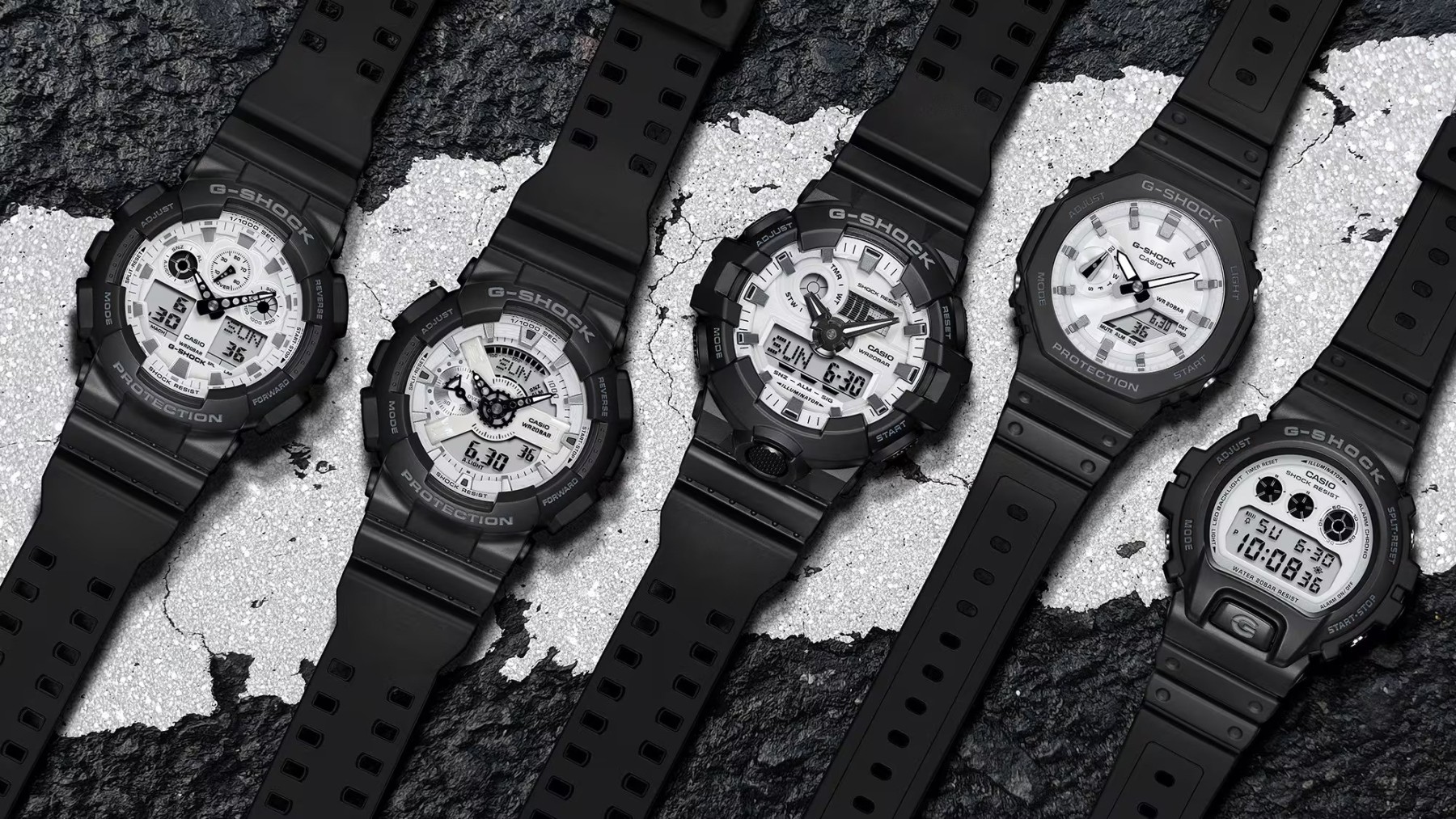 Casio G-Shock GA-110WD-1A Analog Digital Men's Watch (White & Black)
