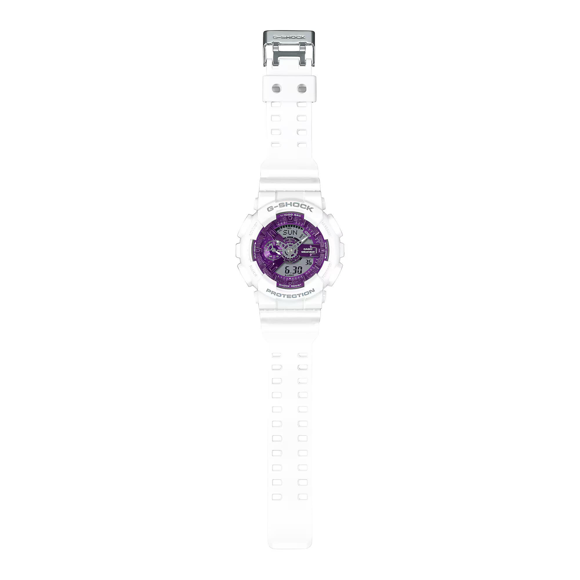 Casio G-Shock GA-110WS-7A Men Watch White Purple Winter Seasonal Collection ozDigitalWatch.com.au