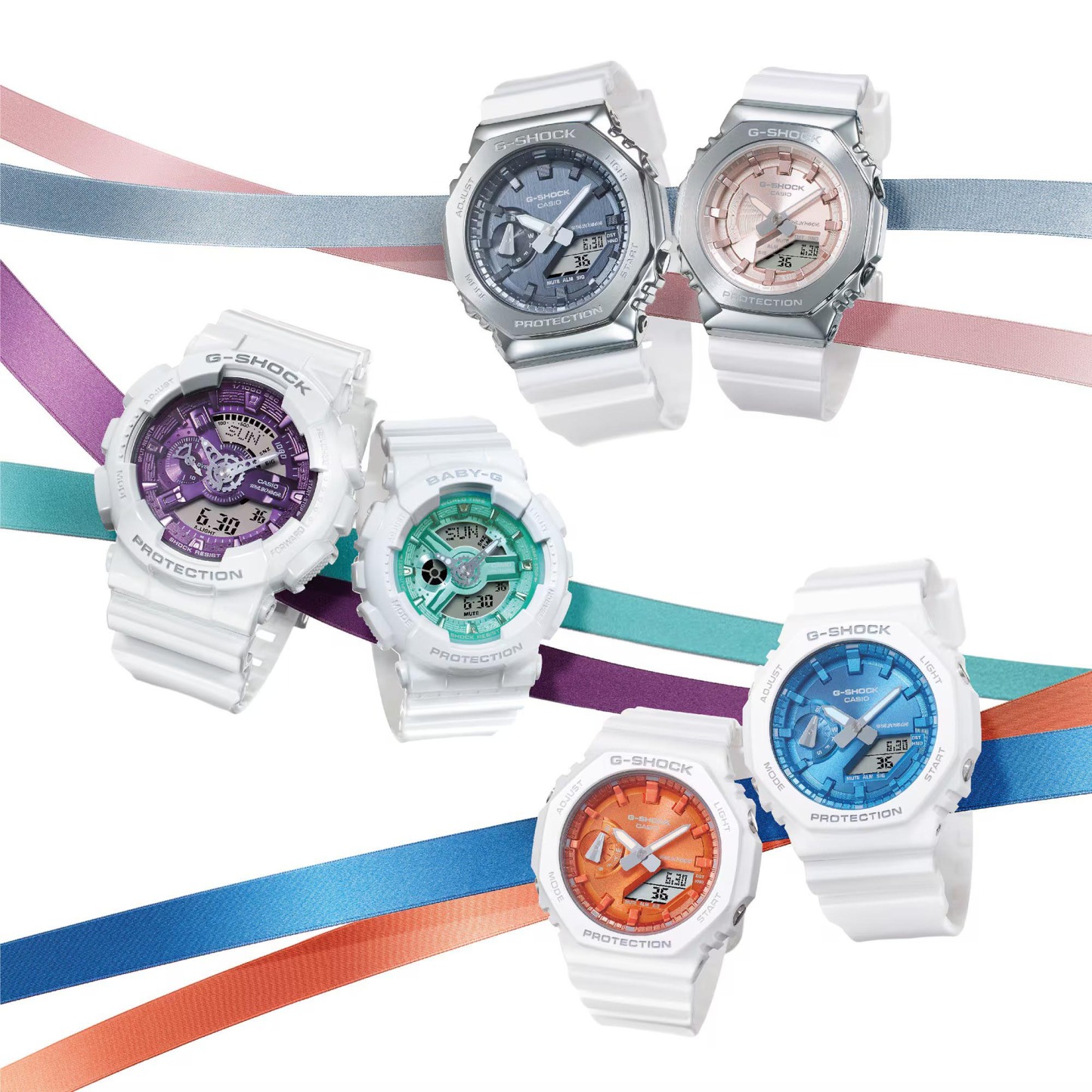 Casio G-Shock GA-110WS-7A Men Watch White Purple Winter Seasonal Collection ozDigitalWatch.com.au