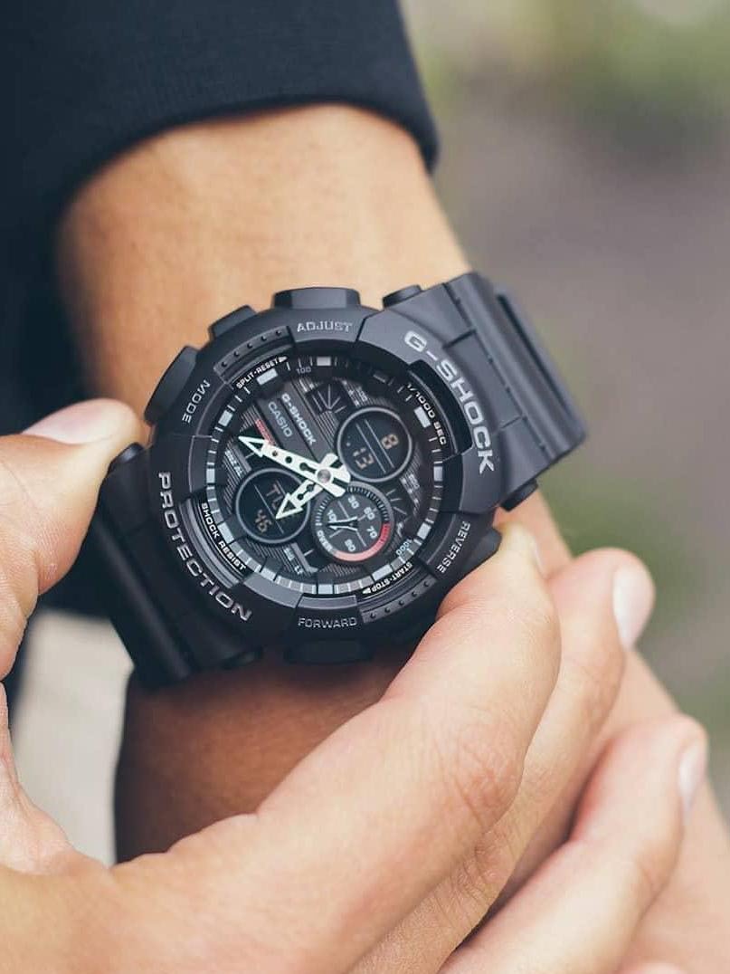 Casio G-Shock GA-140-1A1 Analog Digital Men Watch Black ozdigitalwatch.com.au
