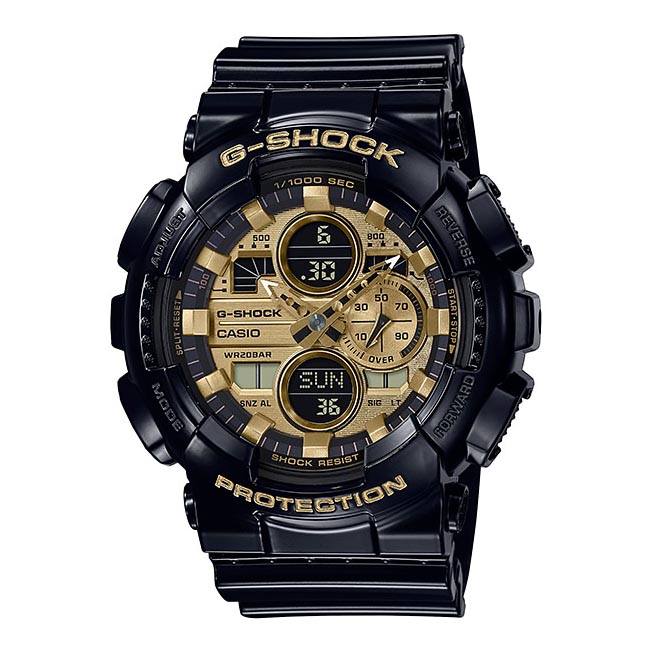 Casio G-Shock GA-140GB-1A1 Analog Digital Men's Watch (Black x Gold) GA140GB-1A1