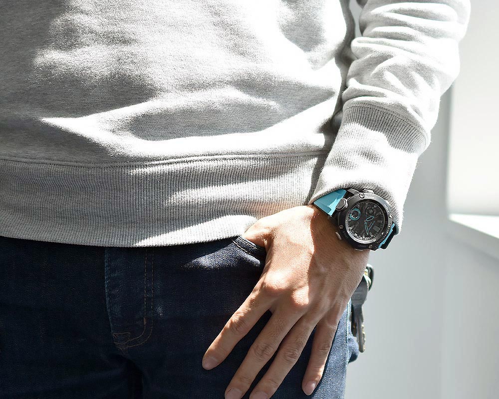 Casio G-Shock Carbon GA-2000-1A2 Analog Digital Men's Watch (Blue x Black) GA2000-1A2