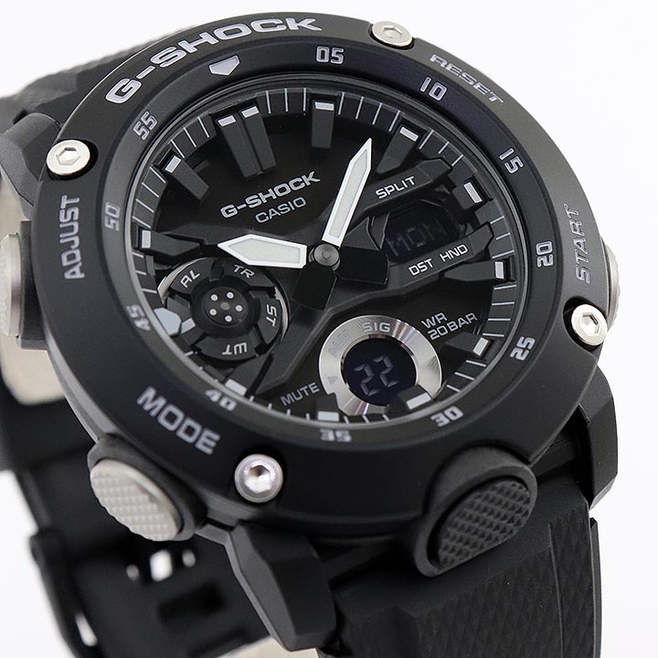 Casio G-Shock Carbon GA-2000S-1A Analog Digital Men Watch Black ozdigitalwatch.com.au