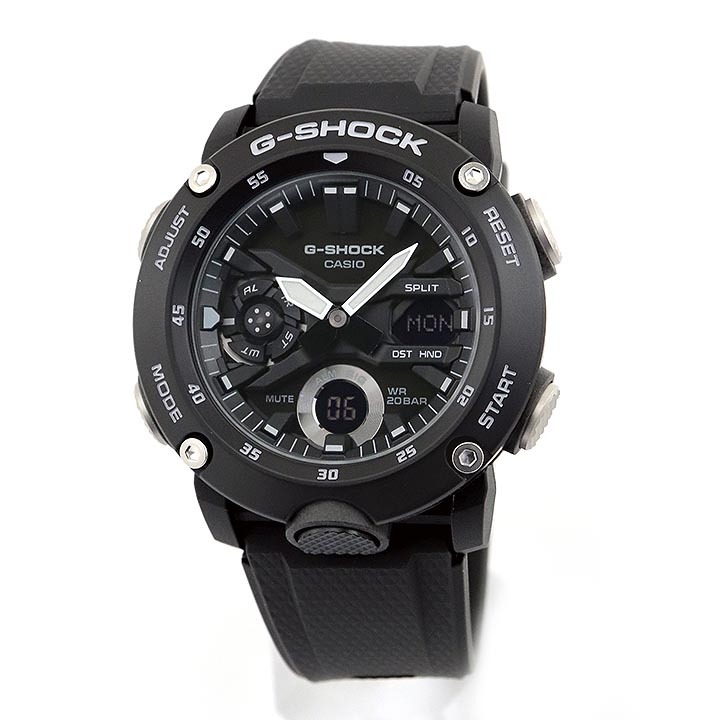 Casio G-Shock Carbon GA-2000S-1A Analog Digital Men Watch Black ozdigitalwatch.com.au