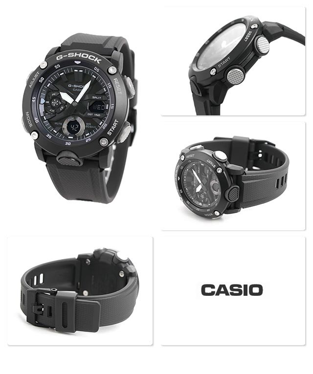 Casio G-Shock Carbon GA-2000S-1A Analog Digital Men Watch Black ozdigitalwatch.com.au
