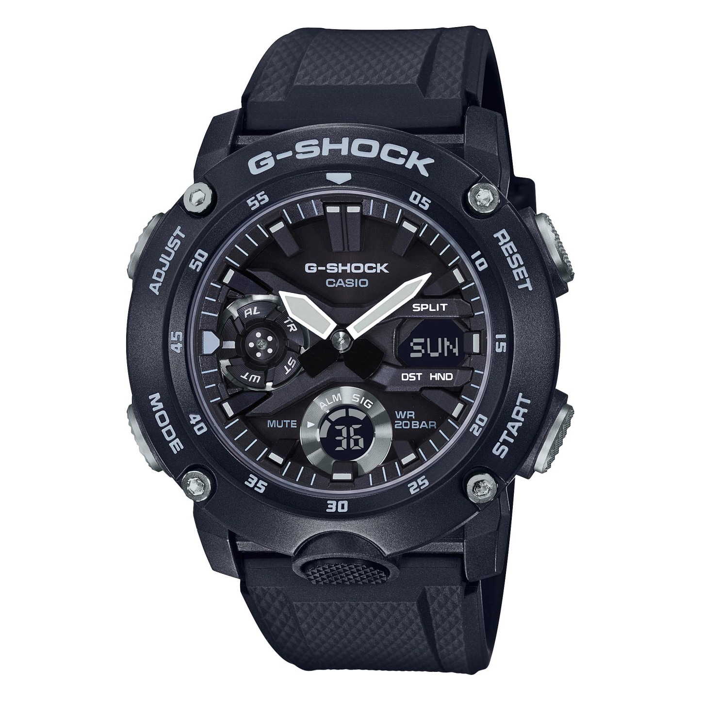 Casio G-Shock Carbon GA-2000S-1A Analog Digital Men's Watch (Black) GA2000S-1A