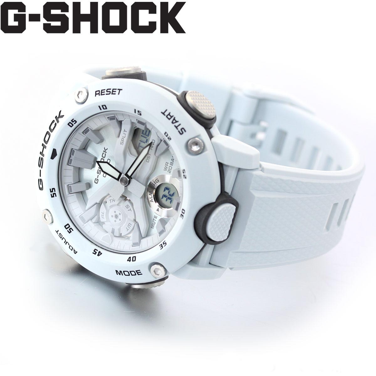Casio G-Shock GA-2000S-7A Carbon Core Guard Analog Digital Men Watch (Light Grey) GA2000S-7A