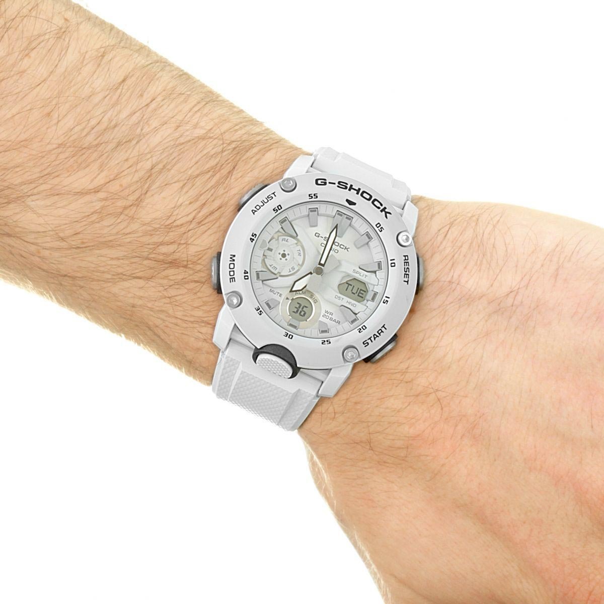 Casio G-Shock GA-2000S-7A Carbon Core Guard Analog Digital Men Watch (Light Grey) GA2000S-7A