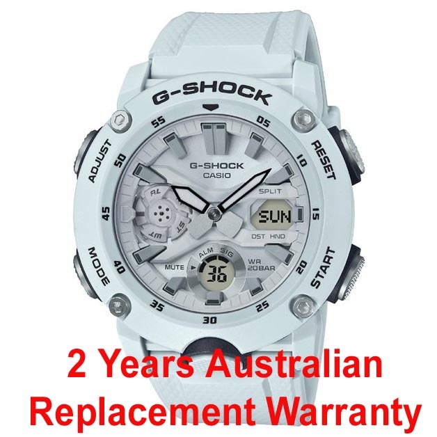 Casio G-Shock GA-2000S-7A Carbon Core Guard Analog Digital Men Watch (Light Grey) GA2000S-7A