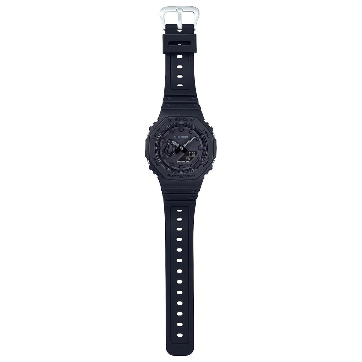 Casio G-Shock GA-2100-1A1 CasiOak Analog Digital Watch Black Octagon Bezel ozdigitalwatch.com.au