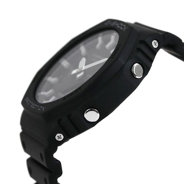 Casio G-Shock CasiOak GA-2100-1A Analog Digital Men Watch Black Octagon Bezel ozdigitalwatch.com.au