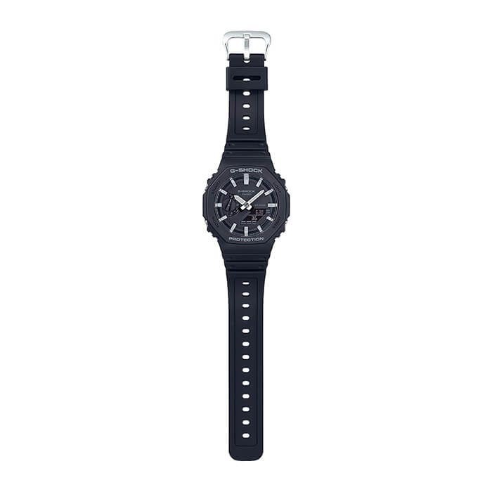 Casio G-Shock CasiOak GA-2100-1A Analog Digital Men Watch Black Octagon Bezel ozdigitalwatch.com.au
