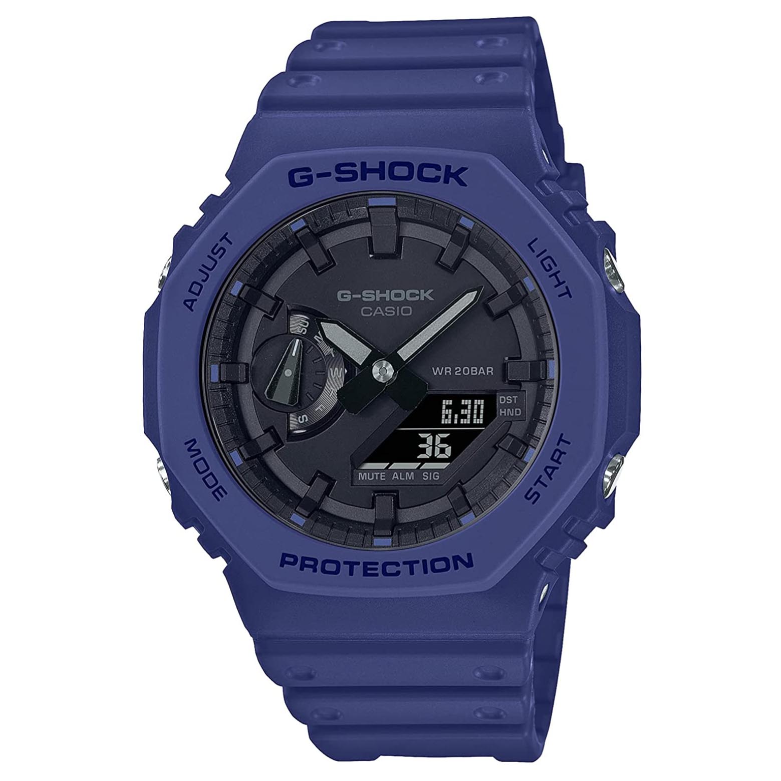 Casio G-Shock CasiOak GA-2100-2A Blue & Black Analog Digital Men's Watch