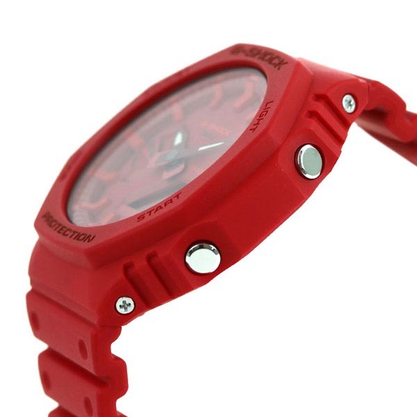 Casio G-Shock GA-2100-4A CasiOak Analog Digital Men Watch Red ozDigitalWatch.com.au