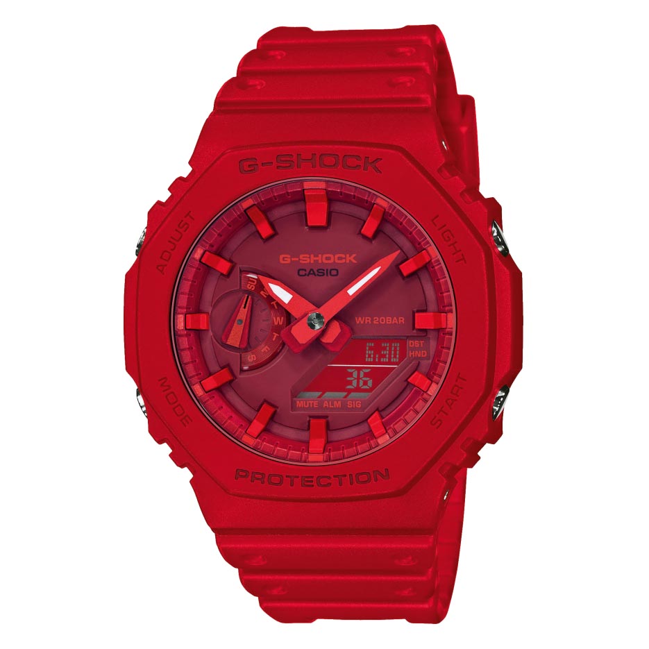 Casio G-Shock GA-2100-4A CasiOak Analog Digital Men's Watch (Red)  GA2100-4A