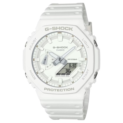 Casio G-Shock GA-2100-7A7 CasiOak Analog Digital Men Watch (White) GA2100-7A7