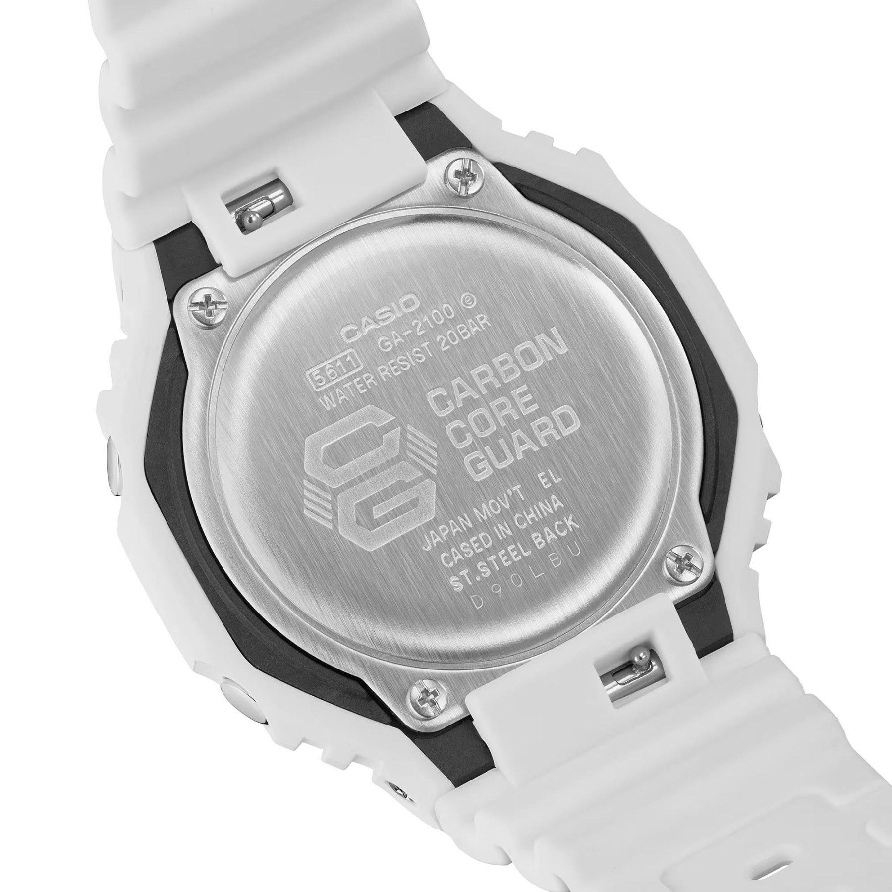 Casio G-Shock GA-2100-7A7 CasiOak Analog Digital Men Watch White ozdigitalwatch.com.au