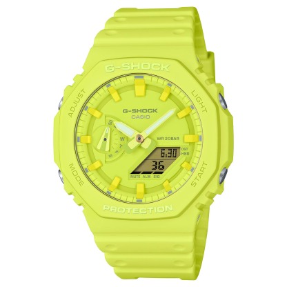 Casio G-Shock GA-2100-9A9 CasiOak Analog Digital Men Watch (Yellow) GA2100-9A9