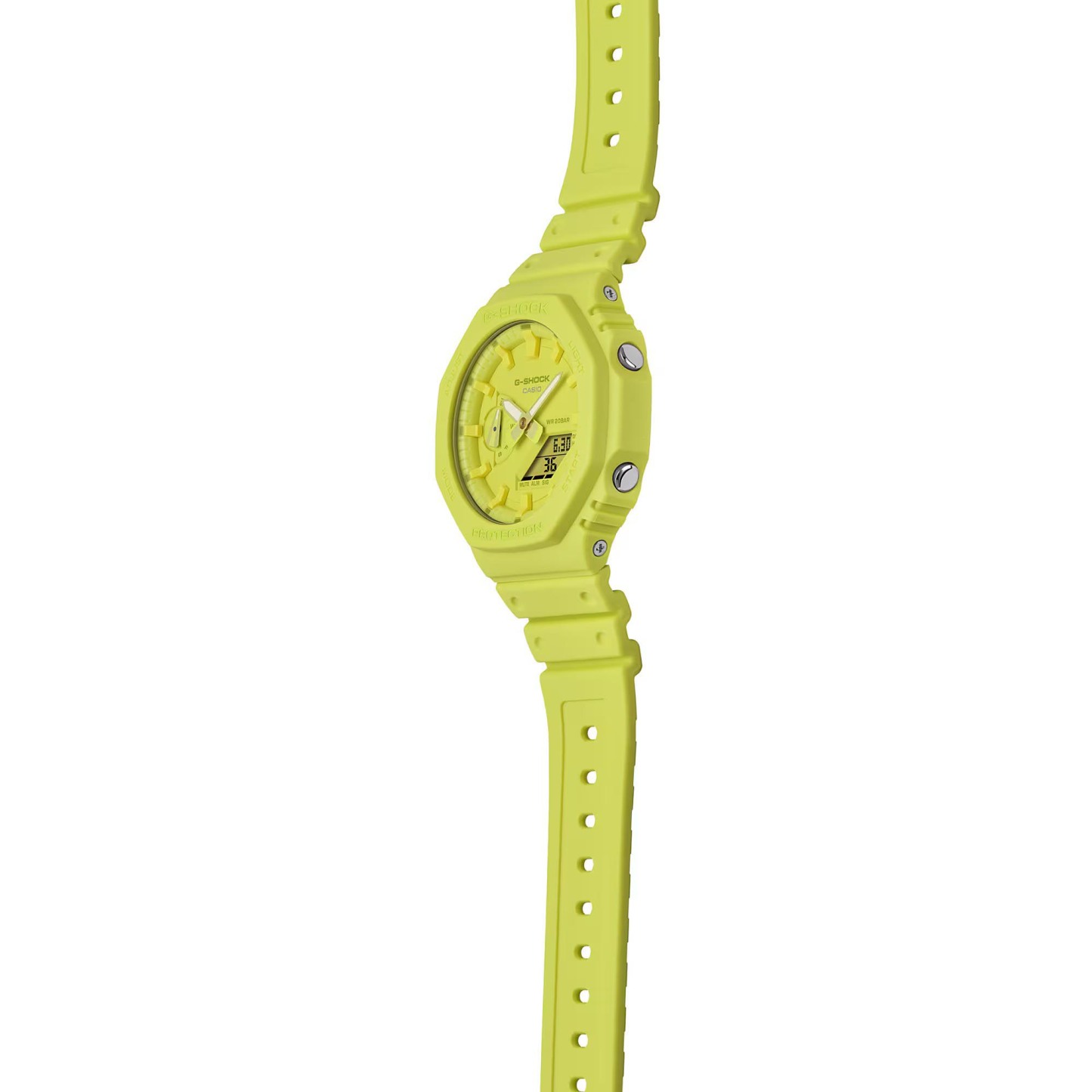 Casio G-Shock GA-2100-9A9 CasiOak Analog Digital Men Watch Volt Yellow ozDigitalWatch.com.au