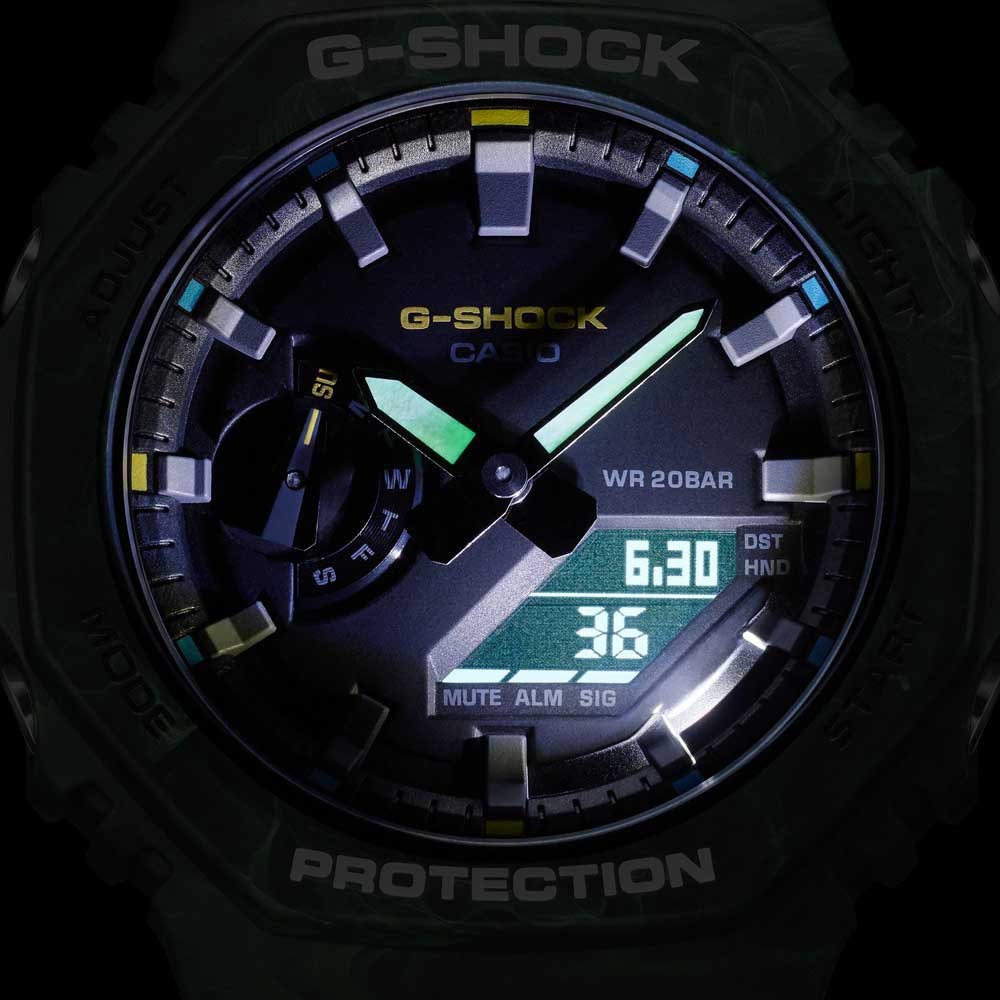 Casio G-Shock GA-2100FR-3A CasiOak Analog Digital Men's Watch (Green) Misty Forests Series GA2100FR-3A