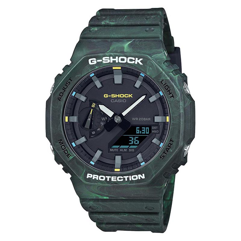 Casio G-Shock GA-2100FR-3A CasiOak Analog Digital Men's Watch (Green) Misty Forests Series GA2100FR-3A