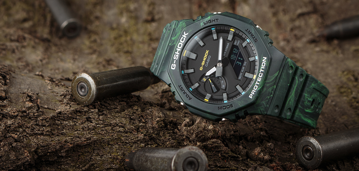 Casio G-Shock GA-2100FR-3A CasiOak Analog Digital Men's Watch (Green) Misty Forests Series GA2100FR-3A