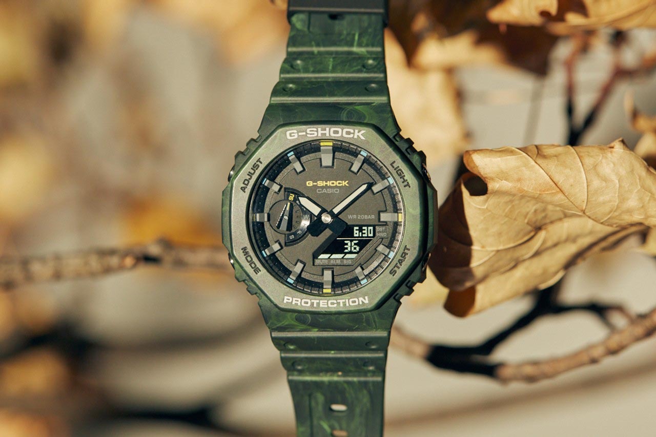 Casio G-Shock GA-2100FR-3A CasiOak Analog Digital Men's Watch (Green) Misty Forests Series GA2100FR-3A