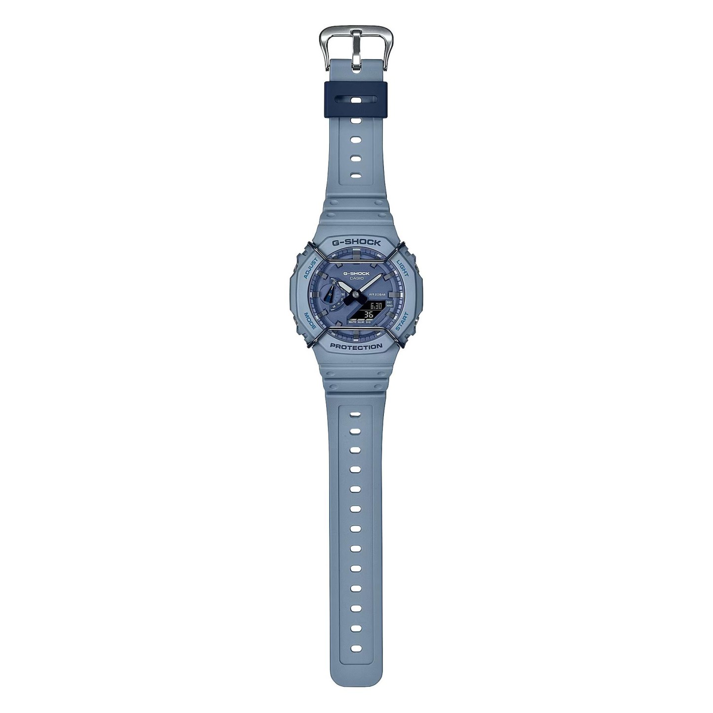 Casio G-Shock GA-2100PT-2A CasiOak Men Watch Blue with Face Protector ozDigitalWatch.com.au
