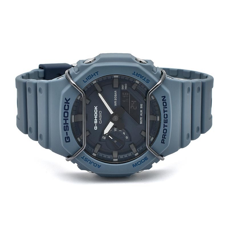 Casio G-Shock GA-2100PT-2A CasiOak Men Watch Blue with Face Protector ozDigitalWatch.com.au