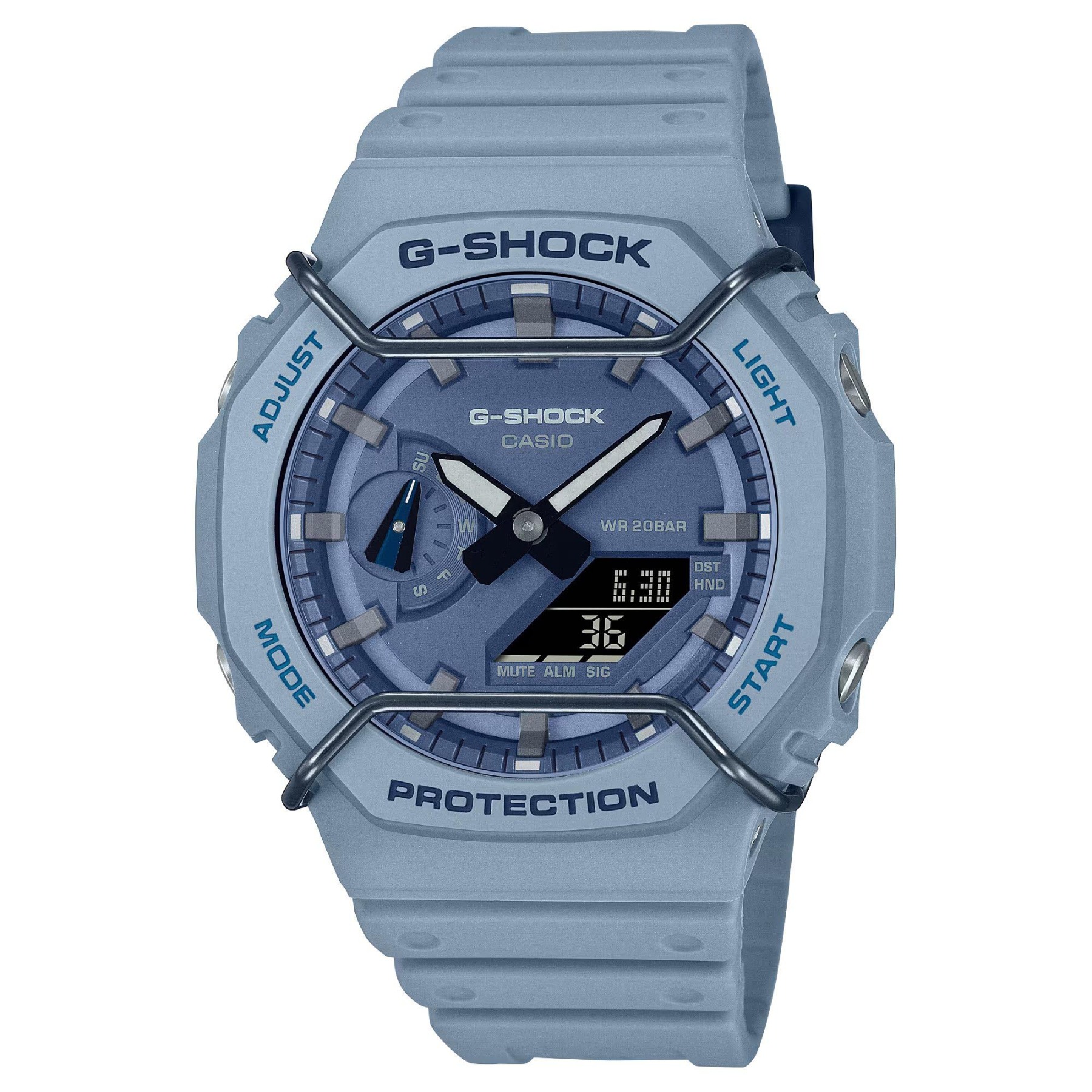 Casio G-Shock GA-2100PT-2A CasiOak Men's Watch (Blue) with Face Protector GA2100PT-2A