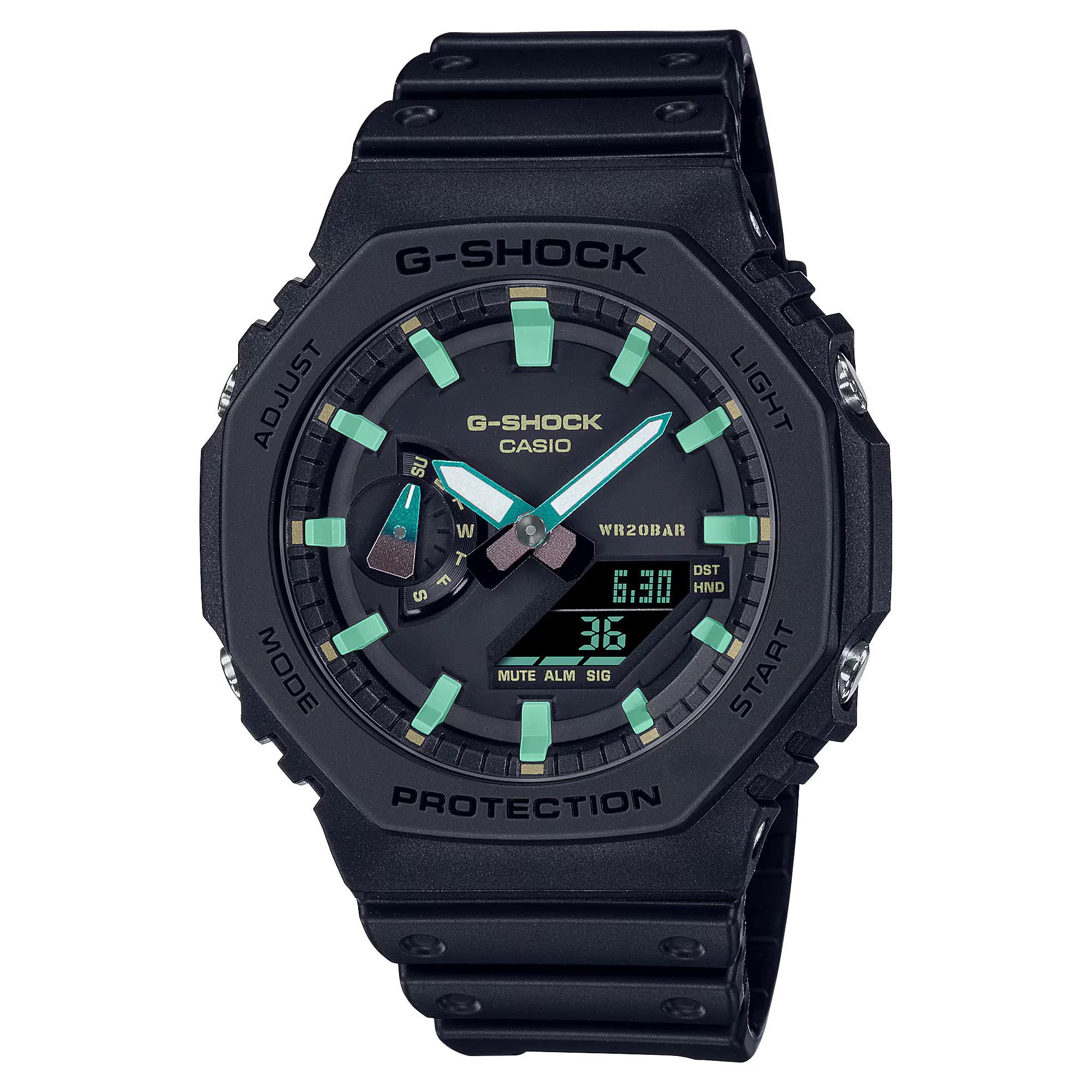 Casio G-Shock CasiOak GA-2100RC-1A Men Watch Black & Rust Design OzDigitalWatch.com.au