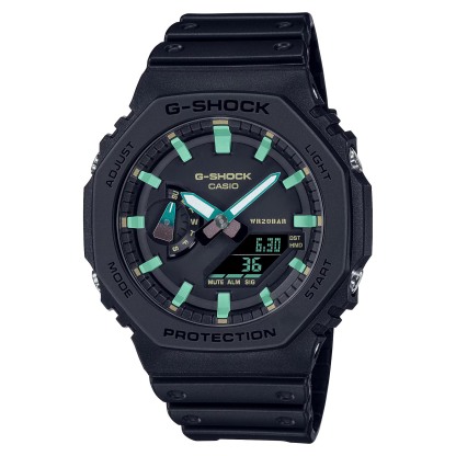 Casio G-Shock CasiOak GA-2100RC-1A Men Watch Black & Rust Design OzDigitalWatch.com.au