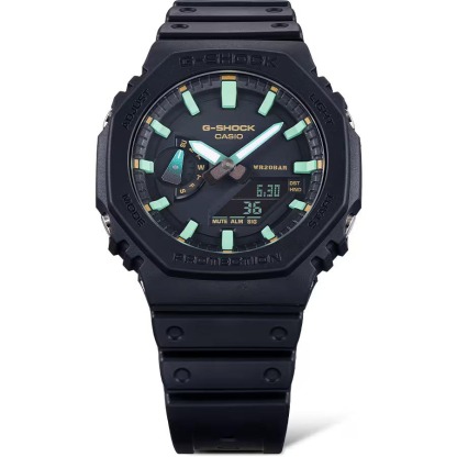 Casio G-Shock CasiOak GA-2100RC-1A Men Watch Black & Rust Design OzDigitalWatch.com.au