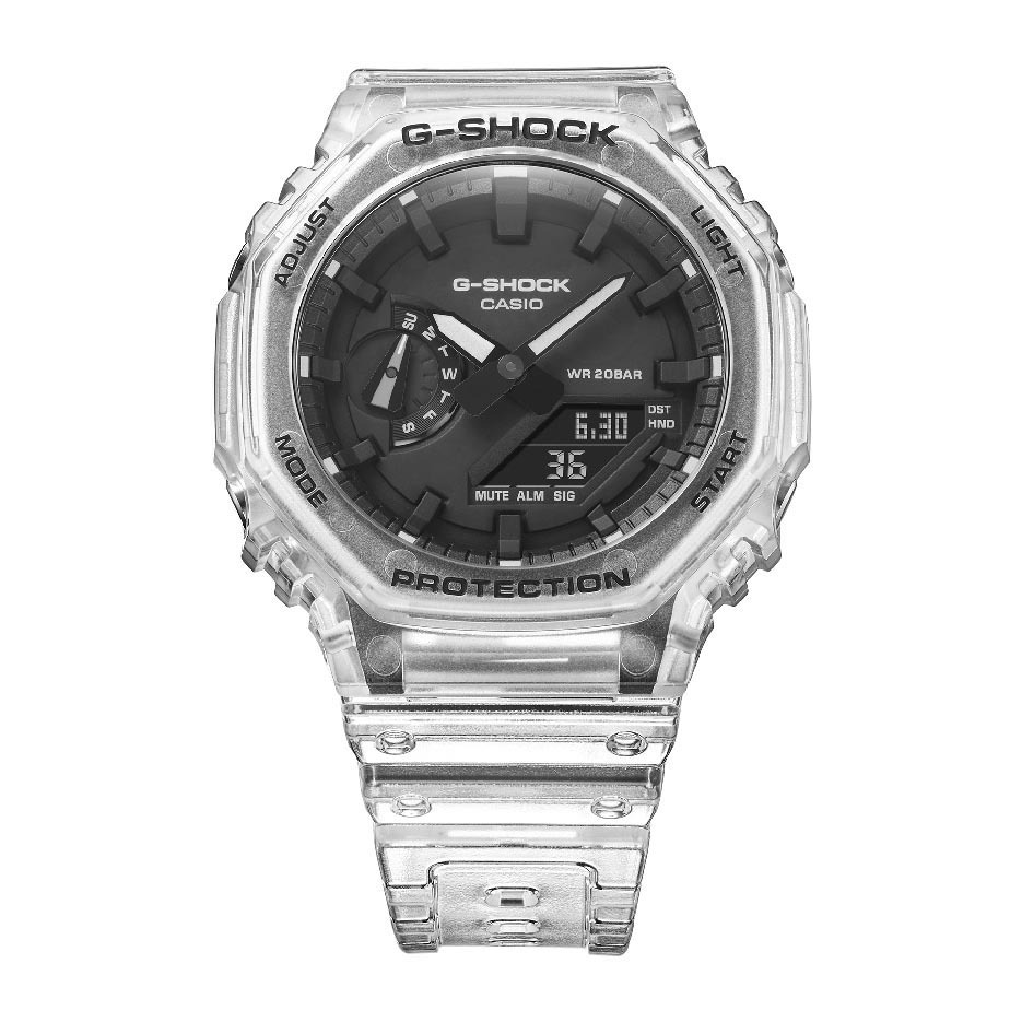 Casio G-Shock CasiOak GA-2100SKE-7A Transparent x Black Analog Digital Men's Watch