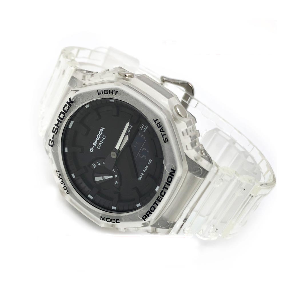 Casio G-Shock CasiOak GA-2100SKE-7A Transparent x Black Analog Digital Men's Watch