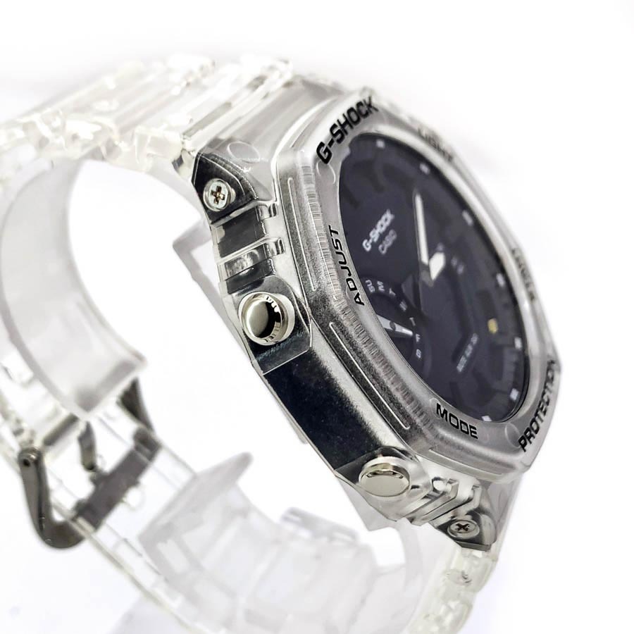 Casio G-Shock CasiOak GA-2100SKE-7A Transparent x Black Analog Digital Men's Watch